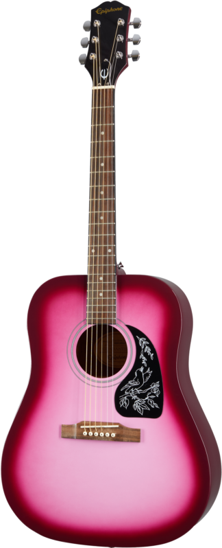 Epiphone Starling Hot Pink Pearl akustinen kitara