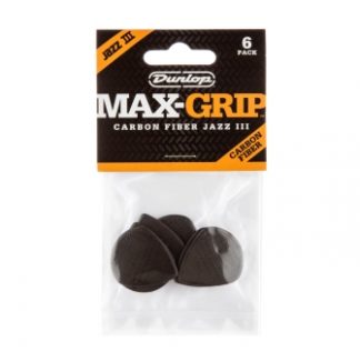 Dunlop Max-Grip Jazz III Carbon plektrapakkaus 6kpl