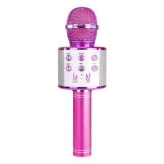 FENTON KM01 karaoke mikrofoni kaiuttimella ja bluetooth pop up karaoke Pinkki