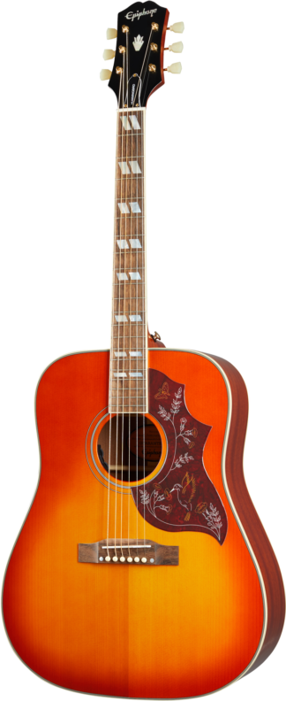 Epiphone Hummingbird Aged Cherry Sunburst Gloss (All Solid Wood, Fishman Sonitone) elektroakustinen kitara