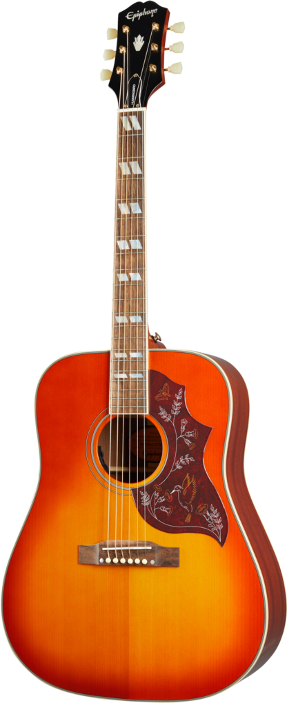 Epiphone Hummingbird Aged Cherry Sunburst Gloss (All Solid Wood, Fishman Sonitone) elektroakustinen kitara