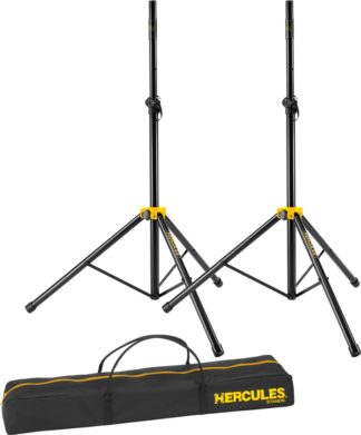 Hercules SS200BB Kaiutintelinepari kuljetuslaukulla