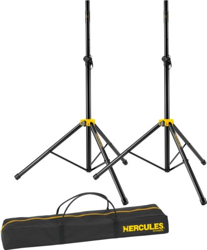 Hercules SS200BB Kaiutintelinepari kuljetuslaukulla
