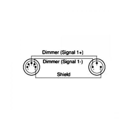 Accu-cable dmx adapterikaapeli 0,2m, 3-napa uros - 5-pin naaras (ac-dmtx/3m5f) - Image 2