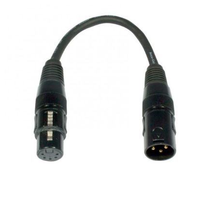 Accu-cable dmx adapterikaapeli 0,2m, 3-napa uros - 5-pin naaras (ac-dmtx/3m5f)