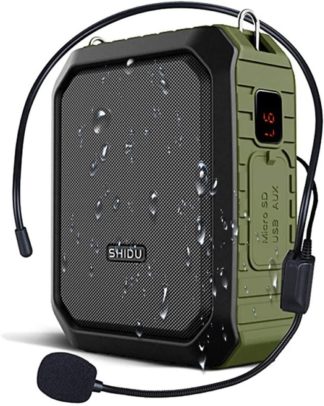 SHIDU 18W bluetooth kaiutin IPX5 varustettu langallisella mikrofonilla