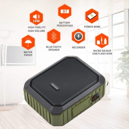 SHIDU 18W bluetooth kaiutin IPX5 varustettu langallisella mikrofonilla - Image 2
