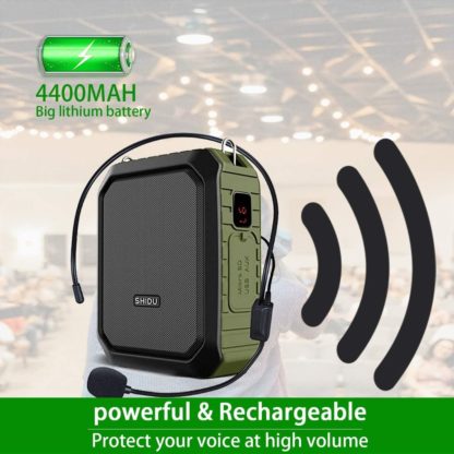 SHIDU 18W bluetooth kaiutin IPX5 varustettu langallisella mikrofonilla - Image 3