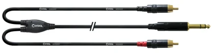 Cordial CFY3VCC 6.3mm TRS / 2 x RCA 3m