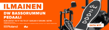 Roland TD-17KVX2 V-Drums sähkörummut+ DW-2000 pedaali veloituksetta!       Demo-kappale! - Image 5