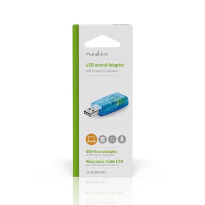 Nedis USCR10051BU USB 3D sound äänikortti - Image 2