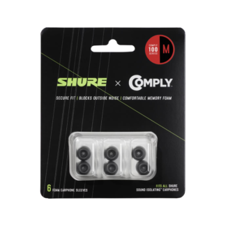 Shure Comply EACYF1-6M korvasovitesetti, M-koko 6 kpl