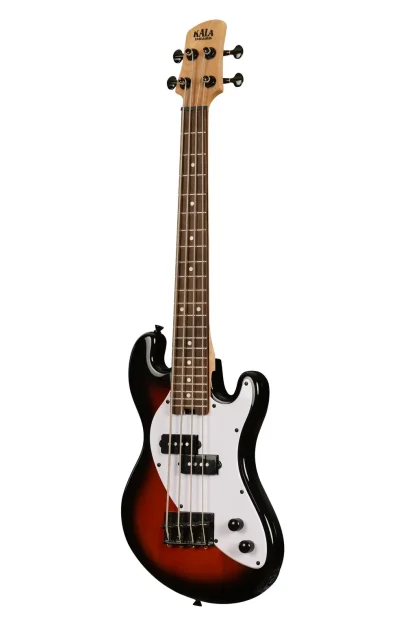 KALA Solid Body 4-String Tobacco Burst Fretted U-BASS bassoukulele - Image 3