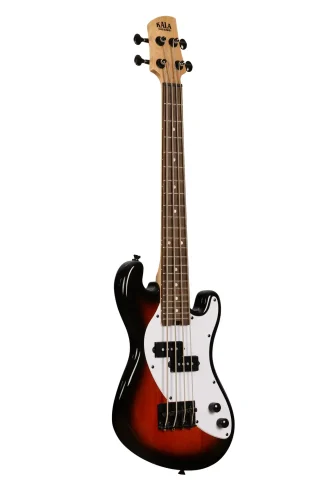 KALA Solid Body 4-String Tobacco Burst Fretted U-BASS bassoukulele