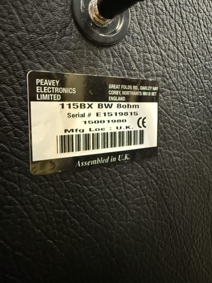 Käytetty Peavey 115BX BW 700-Watt 1x15" bassokaappi - Image 2