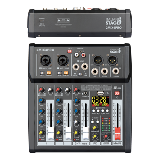 PROEL IS 2MIX4PRO 4-kan. Mikseri, Bluetooth, USB, Mediaplayer