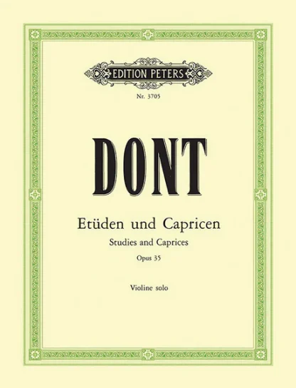 Nuotti DONT 24 Etyden und Capricen, Opus 35