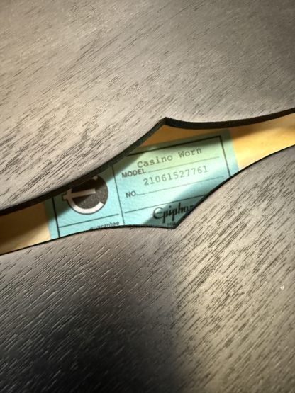 Käytetty Epiphone Casino Worn Ebony sähkökitara - Image 2