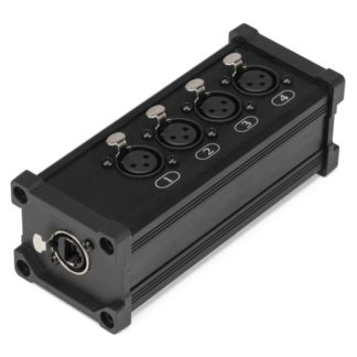 Powerdynamics CX187 RJ45 to 4x XLR 3pin naaras splitteri boxi