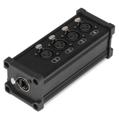 Powerdynamics CX187 RJ45 to 4x XLR 3pin naaras splitteri boxi