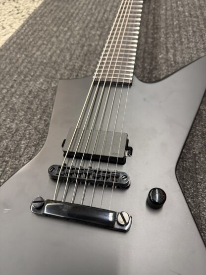 Käytetty ESP LTD EX-7 Baritone Black Metal Black Satin 7-kielinen sähkökitara - Image 5