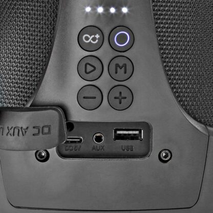 Nedis Bluetooth® Party Boombox 6 hrs | 2.0 | 50 W | Median toisto: AUX / USB | IPX5 - Image 2