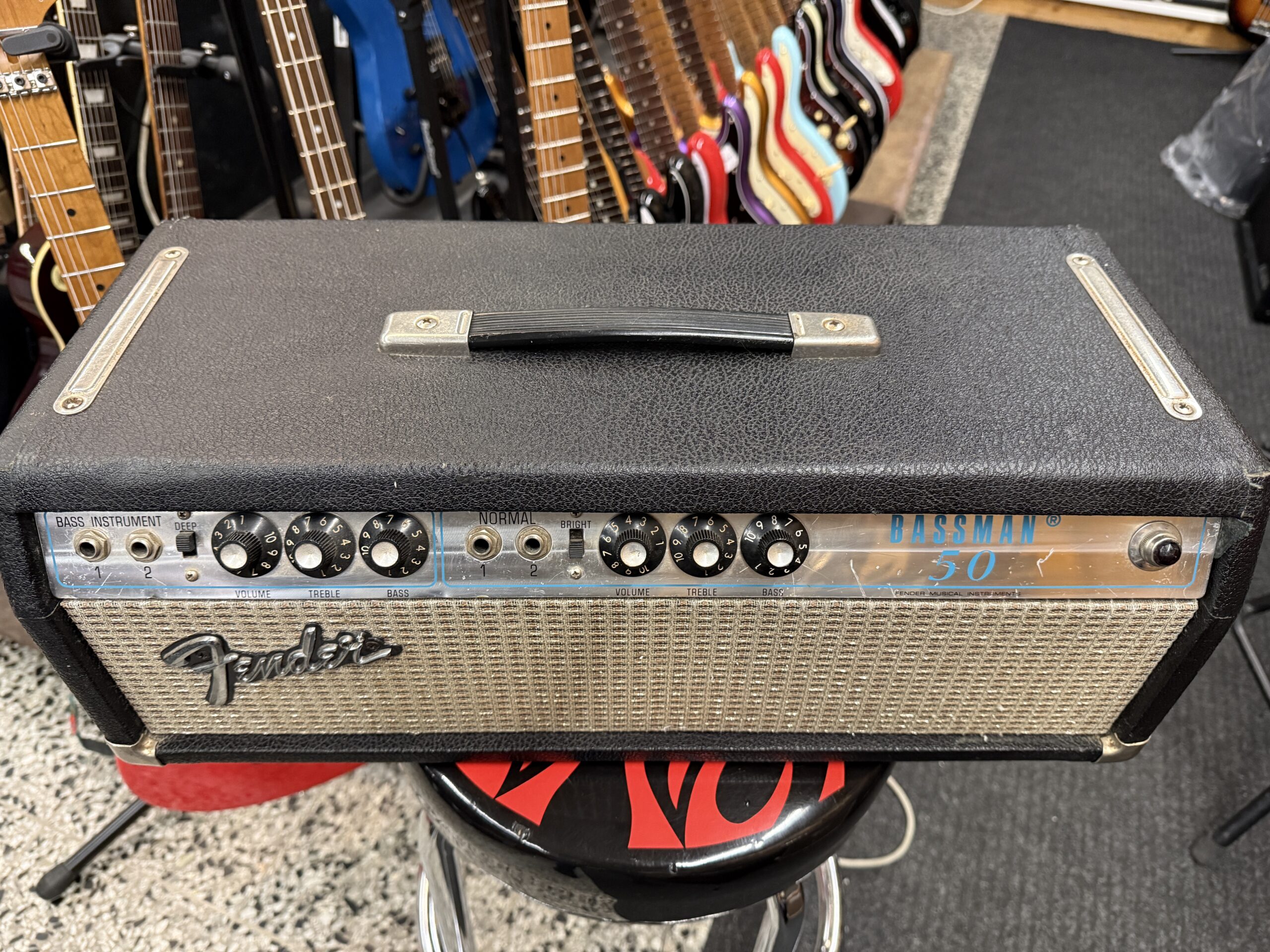 Käytetty Fender Bassman 50 2-Channel 50-Watt Guitar Amp Head vahvistin - Image 4