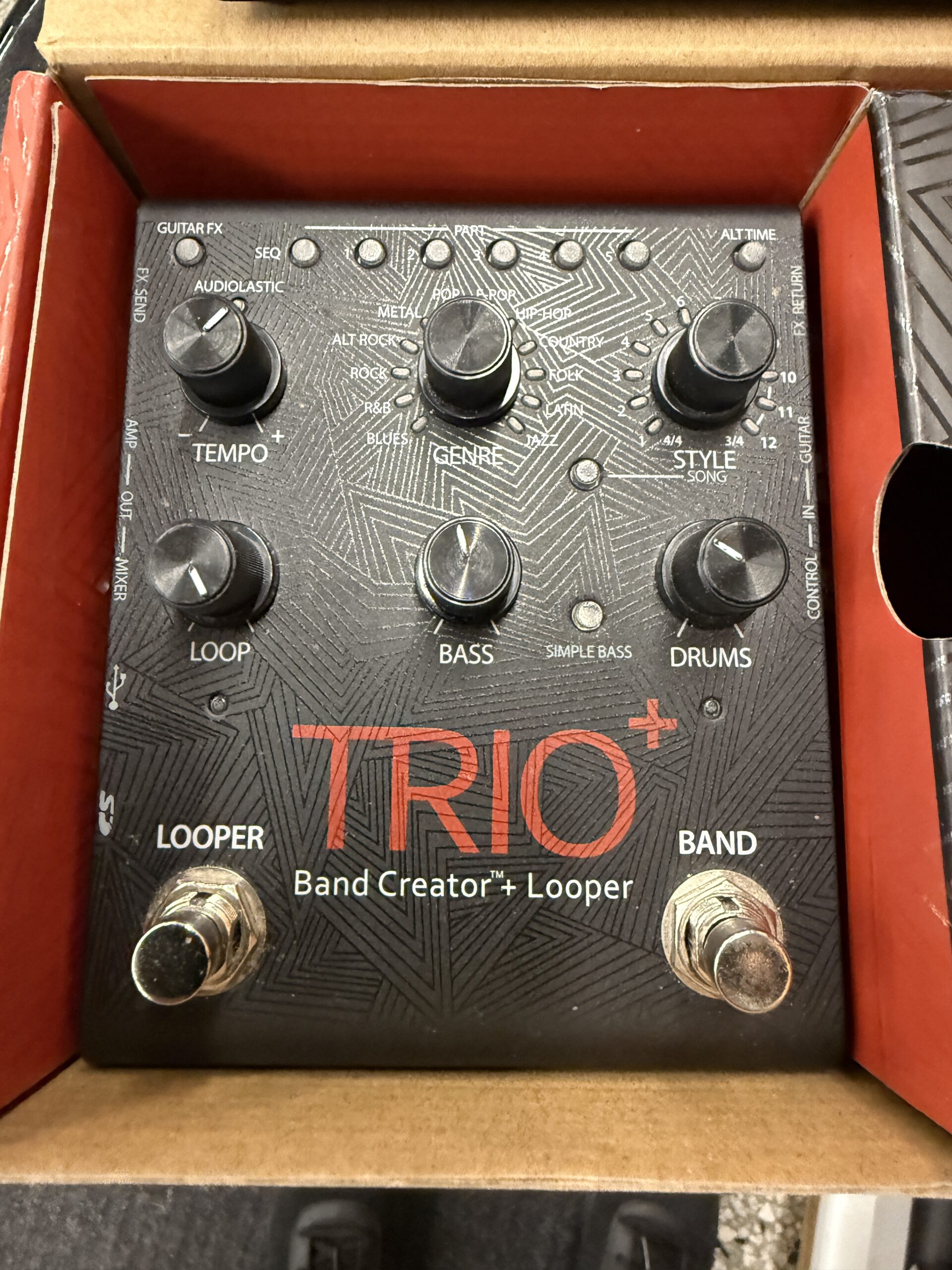 Käytetty Digitech Trio+ Band Creator + Digitech FS 3X jalkakytkin - Image 3