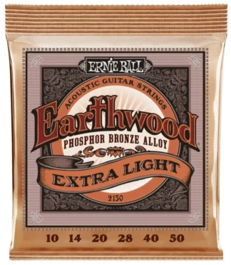 Ernie Ball 2150 Earthwood Phosphor Bronze Extra Light 10-50