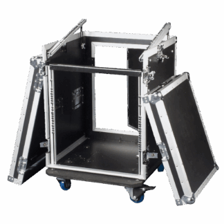 Showgear Combi Case 10U + 10U top räkkikotelo pyörillä