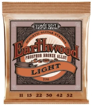 Ernie Ball 2148 Earthwood Phosphor Bronze Extra Light 11-52