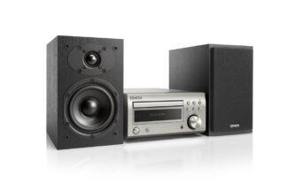 Denon D-M41 mikrosarja kaiuttimilla, hopea/musta
