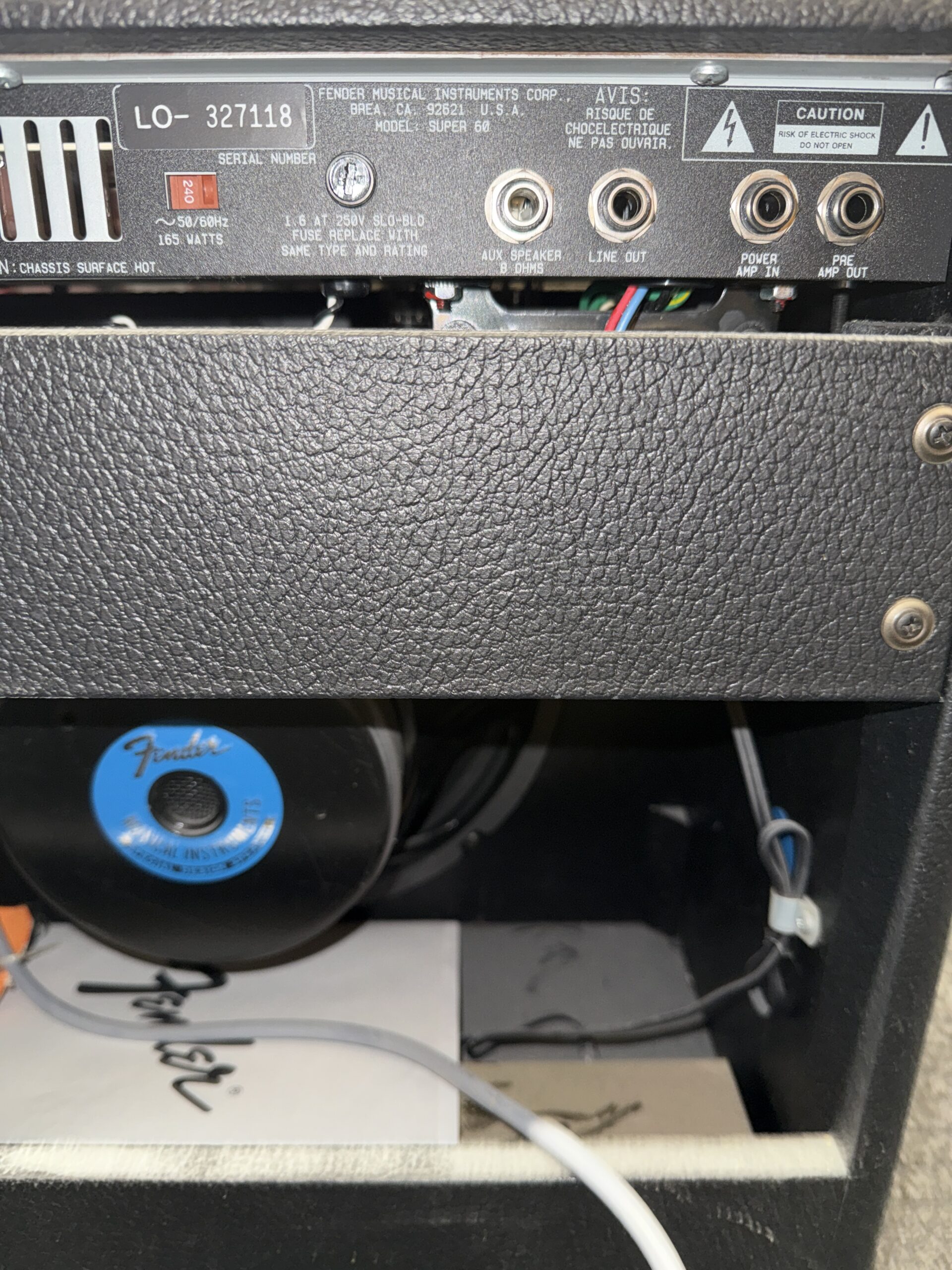 Käytetty Fender Super 60 2-Channel 60-Watt 1x12" kitaravahvistin - Image 5
