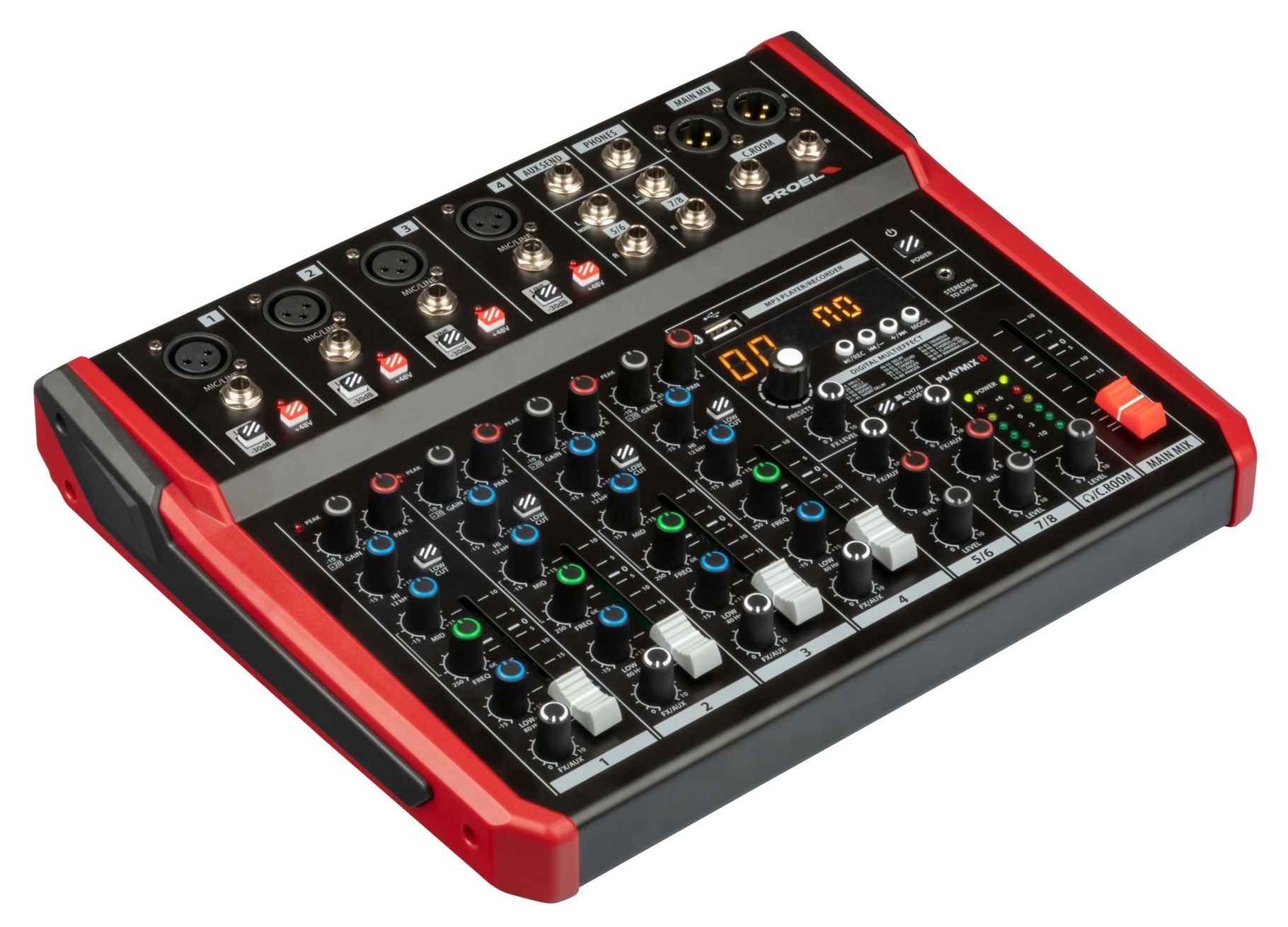 PROEL PLAYMIX8, mikseri, USB-toisto ja äänitys, Bluetooth - Image 5