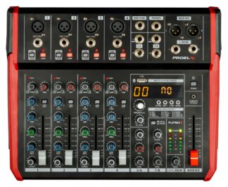 PROEL PLAYMIX8, mikseri, USB-toisto ja äänitys, Bluetooth